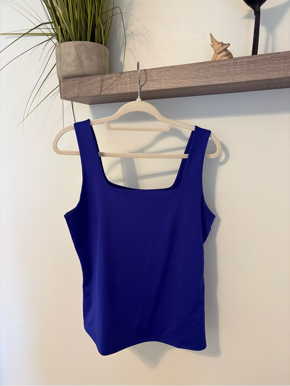 Nine West Royal Blue Square Neck Tank